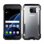 Wholesale Galaxy S7 Clear Defense Hybrid Case (Black)